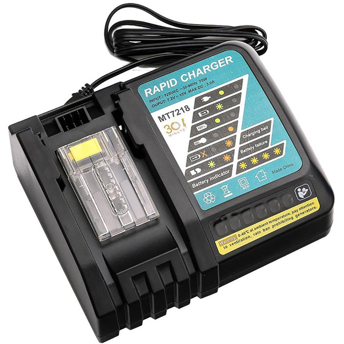 Kompatibelt batteriladdare Makita  till 14.4V-18V Li-ion 