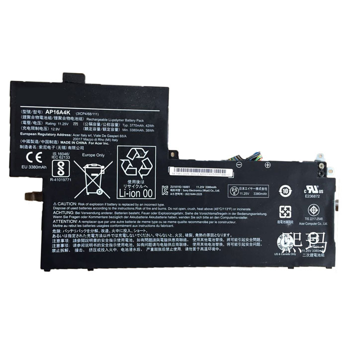 Kompatibelt Datorbatteri till ACER Swift 1 Sf113-31-P4A2 Kompatibelt Datorbatteri ACER till Swift 1 Sf113-31-P4A2
